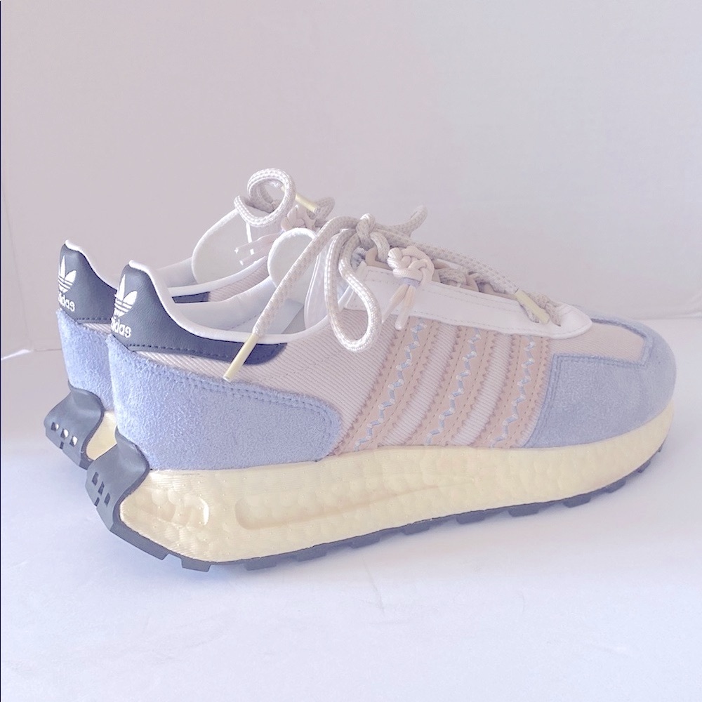Adidas Women's Retropy E5 Aluminum Silver and Violet Sneakers Size 8 - Picture 2 of 15